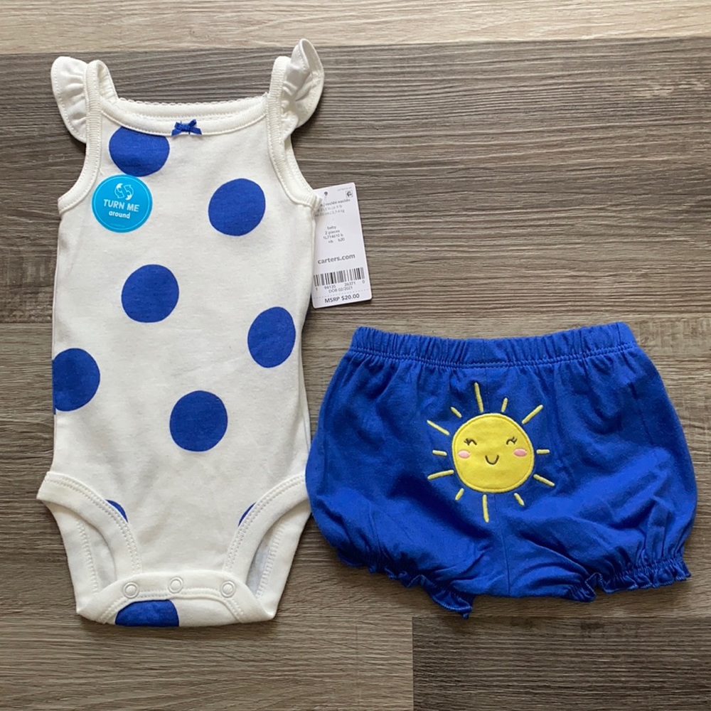 Carter’s 2 piece set NB